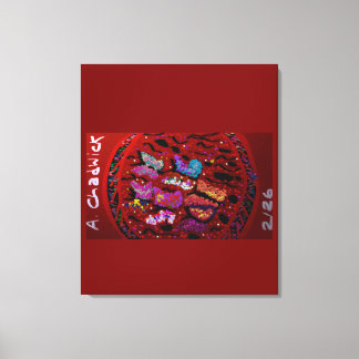 Butterfly Moon Drawstring Backpack Leinwanddruck