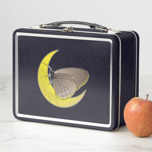 Butterfly Moon Metall Brotdose (Beispiel)