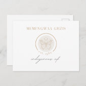 Butterfly Moon Postkarte (Vorne/Hinten)