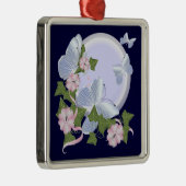 Butterfly Moon Silbernes Ornament (Rechts)
