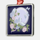 Butterfly Moon Silbernes Ornament (Links)