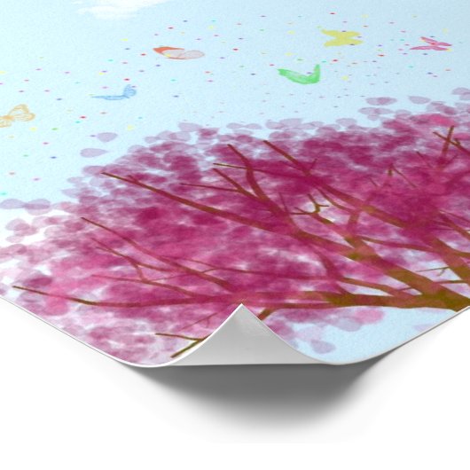 Butterfly Morning Poster (Ecke)