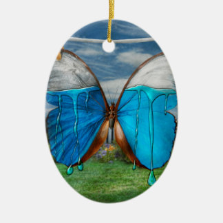 Butterfly - Morpho - Ich hasse es, wenn die Farben Keramik Ornament