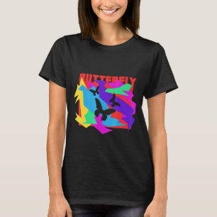 Butterfly Mosaik Animal Lover Idea T-Shirt