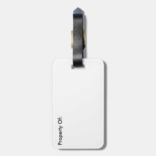 Butterfly Mosaik-Geschenk Gepäckanhänger (Rückseite vertikal)