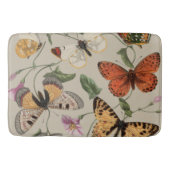 Butterfly Moth Nature Collection Zeichnend Badematte (Vorderseite)