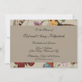 Butterfly Moth Nature Collection Zeichnend Einladung (Rückseite)