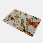 Butterfly Moth Nature Collection Zeichnend Fußmatte (Schrägansicht)