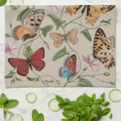 Butterfly Moth Nature Collection Zeichnend Geschirrtuch (Gefaltet)