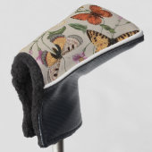 Butterfly Moth Nature Collection Zeichnend Golf Headcover (3/4 Vorderseite)