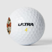 Butterfly Moth Nature Collection Zeichnend Golfball (Logo)