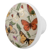 Butterfly Moth Nature Collection Zeichnend Keramikknauf (Rechts)