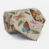 Butterfly Moth Nature Collection Zeichnend Krawatte (Gerollt)