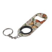 Butterfly Moth Nature Collection Zeichnend Mini Flaschenöffner (Vorderseite Schrägansicht)