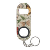 Butterfly Moth Nature Collection Zeichnend Mini Flaschenöffner (Rückseite)