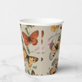 Butterfly Moth Nature Collection Zeichnend Pappbecher (Rechts)