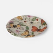 Butterfly Moth Nature Collection Zeichnend Pappteller (Schrägansicht)