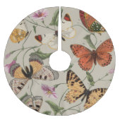 Butterfly Moth Nature Collection Zeichnend Polyester Weihnachtsbaumdecke (Vorderseite)