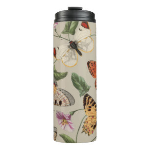 Butterfly Moth Nature Collection Zeichnend Thermosbecher