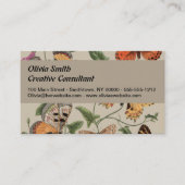 Butterfly Moth Nature Collection Zeichnend Visitenkarte (Vorderseite)