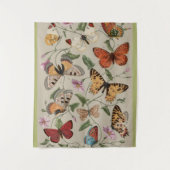 Butterfly Moth Nature Collection Zeichnend Wandteppich (Vorderseite)