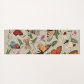 Butterfly Moth Nature Collection Zeichnend Yogamatte (Rückseite (Horizontal))