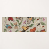 Butterfly Moth Nature Collection Zeichnend Yogamatte (Vorderseite (Horizontal))