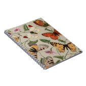 Butterfly Moth Nature Zeichnend antikes Aquarell Notizblock (Rechte Seite)