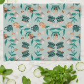 Butterfly motifs on a light background geschirrtuch (Gefaltet)