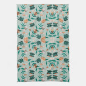 Butterfly motifs on a light background geschirrtuch (Vertikal)