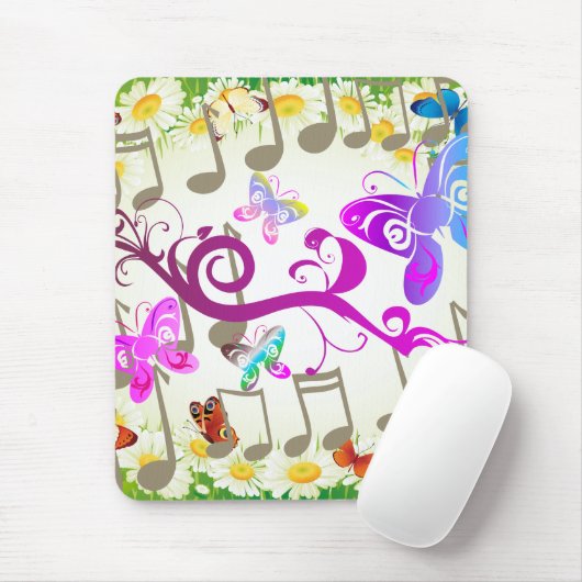 Butterfly Mouse Pad Mousepad (Mit Mouse)