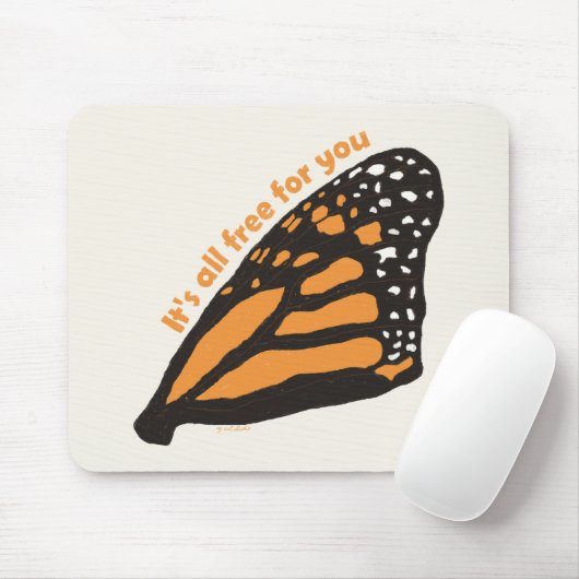 Butterfly Mousepad (Mit Mouse)