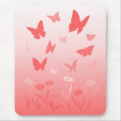 Butterfly Mousepad Keepake Pink Butterfly Geschenk (Vorne)