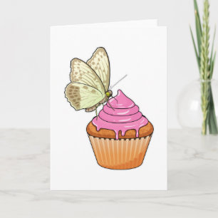 Butterfly Muffin Karte