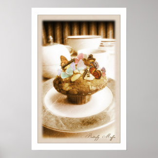 Butterfly Muffin Poster