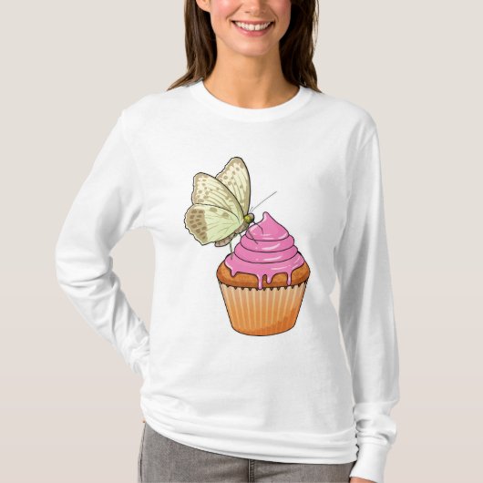 Butterfly Muffin T-Shirt (Vorderseite)
