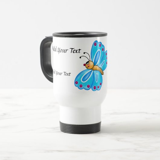 Butterfly-Mug durch SRF Reisebecher (Vorderseite Links)