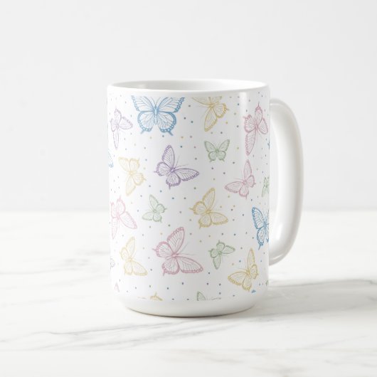 Butterfly Mug Kaffeetasse (VorderseiteRechts)