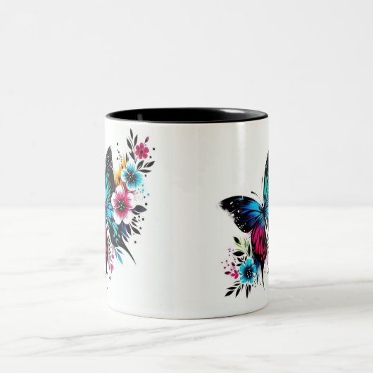 Butterfly mug zweifarbige tasse (Mittel)