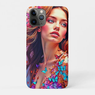 Butterfly Muse Portrait Art T - Shirt Case-Mate iPhone Hülle