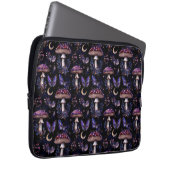 Butterfly Mushroom Floral Dark Whimsical Pattern Laptopschutzhülle (Vorne Rechts)