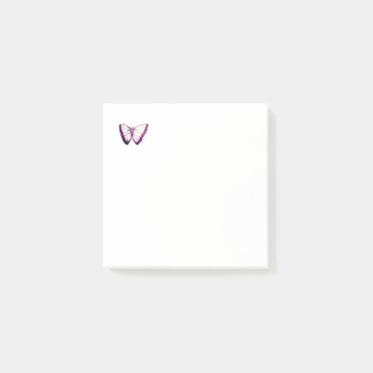 Butterfly-Muster Postit-Notizen Post-it Klebezettel (Vorderseite)