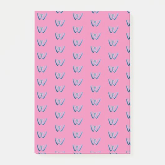 Butterfly-Muster Postit-Notizen Post-it Klebezettel (Vorderseite)