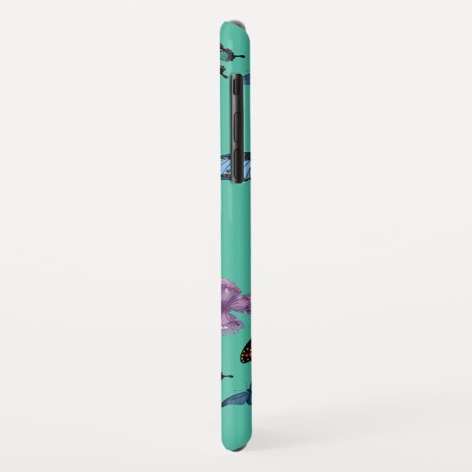Butterfly-Muster-Textur Case-Mate iPhone Hülle (Hinten/Links)