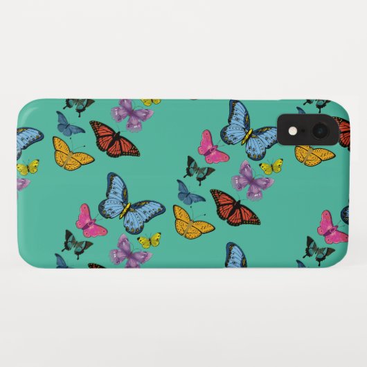 Butterfly-Muster-Textur Case-Mate iPhone Hülle (Rückseite (Horizontal))