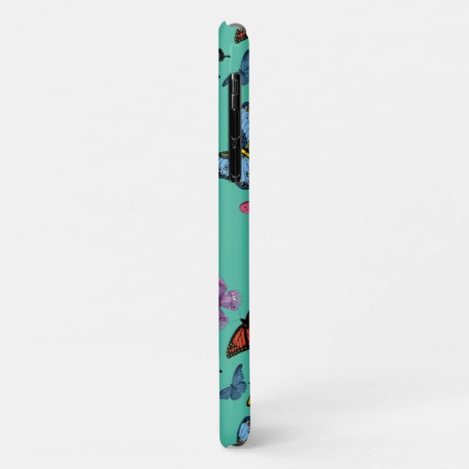 Butterfly-Muster-Textur Case-Mate iPhone Hülle (Hinten/Links)