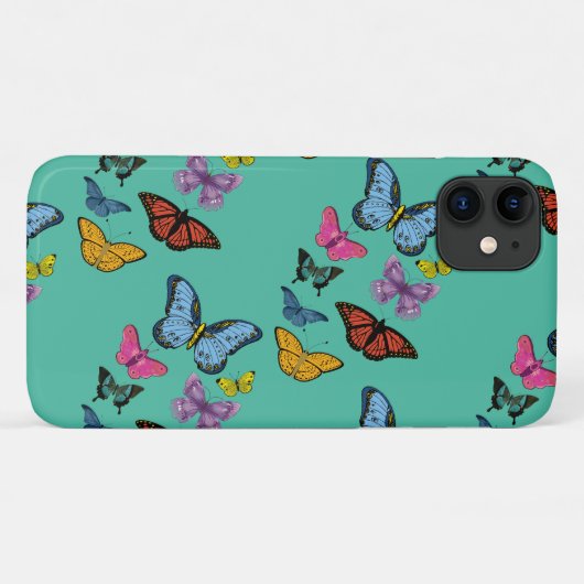 Butterfly-Muster-Textur Case-Mate iPhone Hülle (Rückseite (Horizontal))