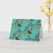 Butterfly-Muster-Textur Karte (Gelbe Blume)