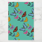 Butterfly-Muster-Textur Lebensmitteletikett (Einzelnes Label)