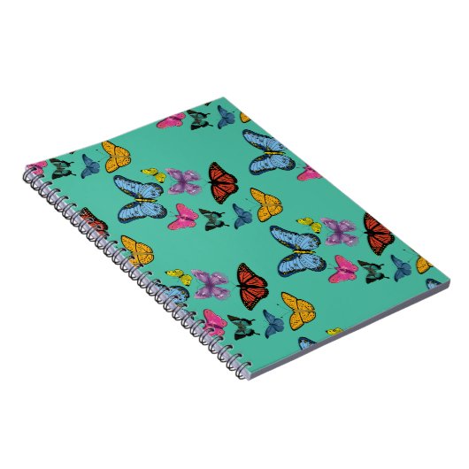 Butterfly-Muster-Textur Notizblock (Rechte Seite)